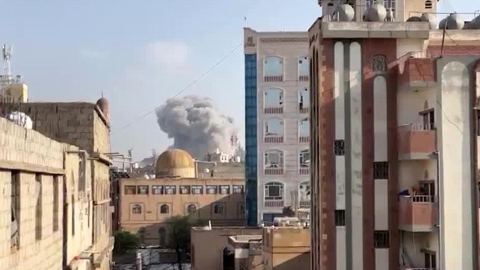 إسرائيل تقصف مواقع للحوثيين في صنعاء