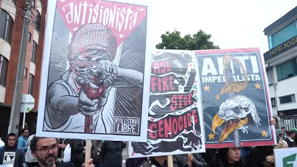 بوغوتا تستضيف احتجاجاً مناهضاً للإمبريالية