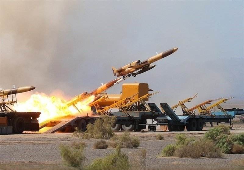 اندلاع حريق بعد هجوم صاروخي من إيران