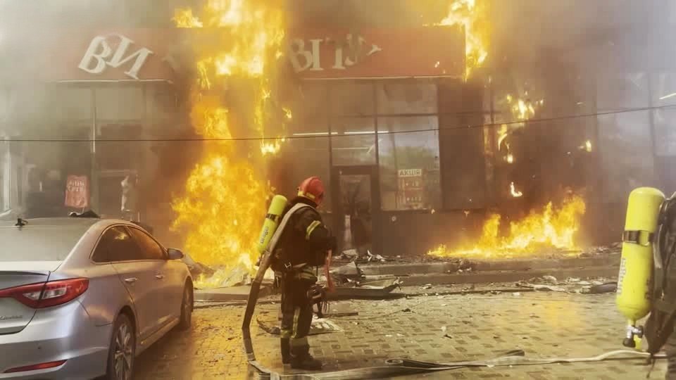 ضربات روسية بمسيّرات تُصيب مدنيين في أوديسا